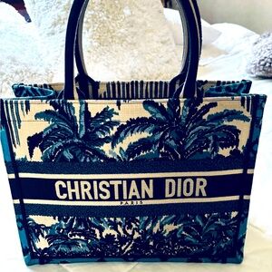 Dior Blue and Cream Tote Bag